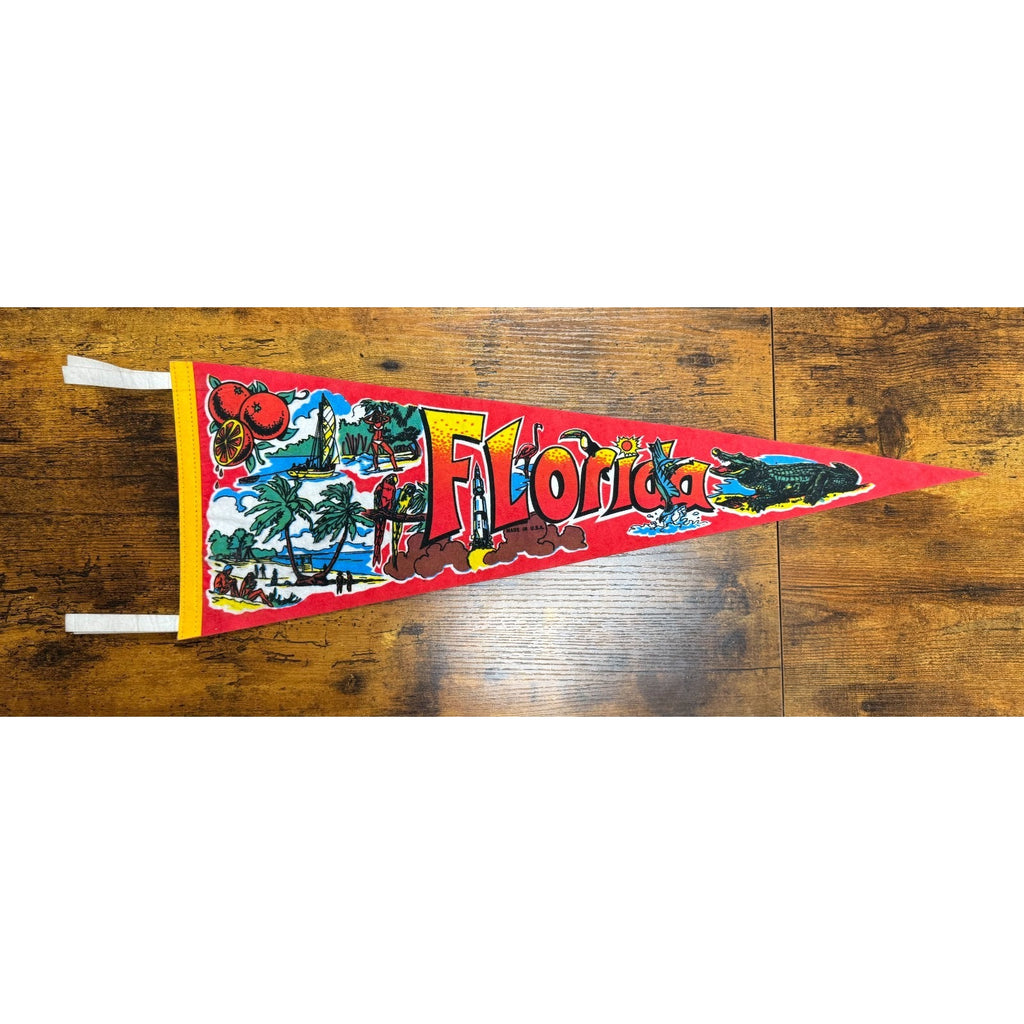 Vintage Florida pennant Made in USA