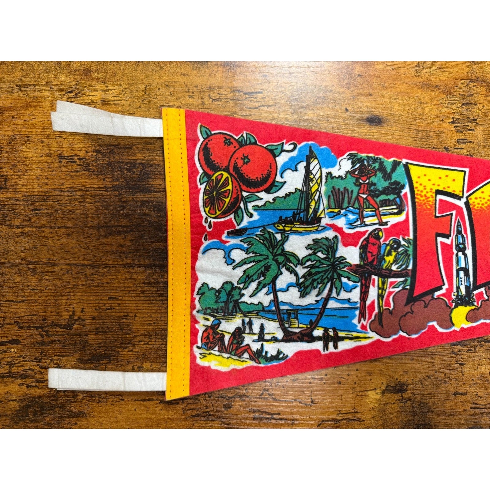 Vintage Florida pennant Made in USA
