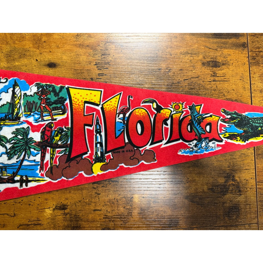 Vintage Florida pennant Made in USA