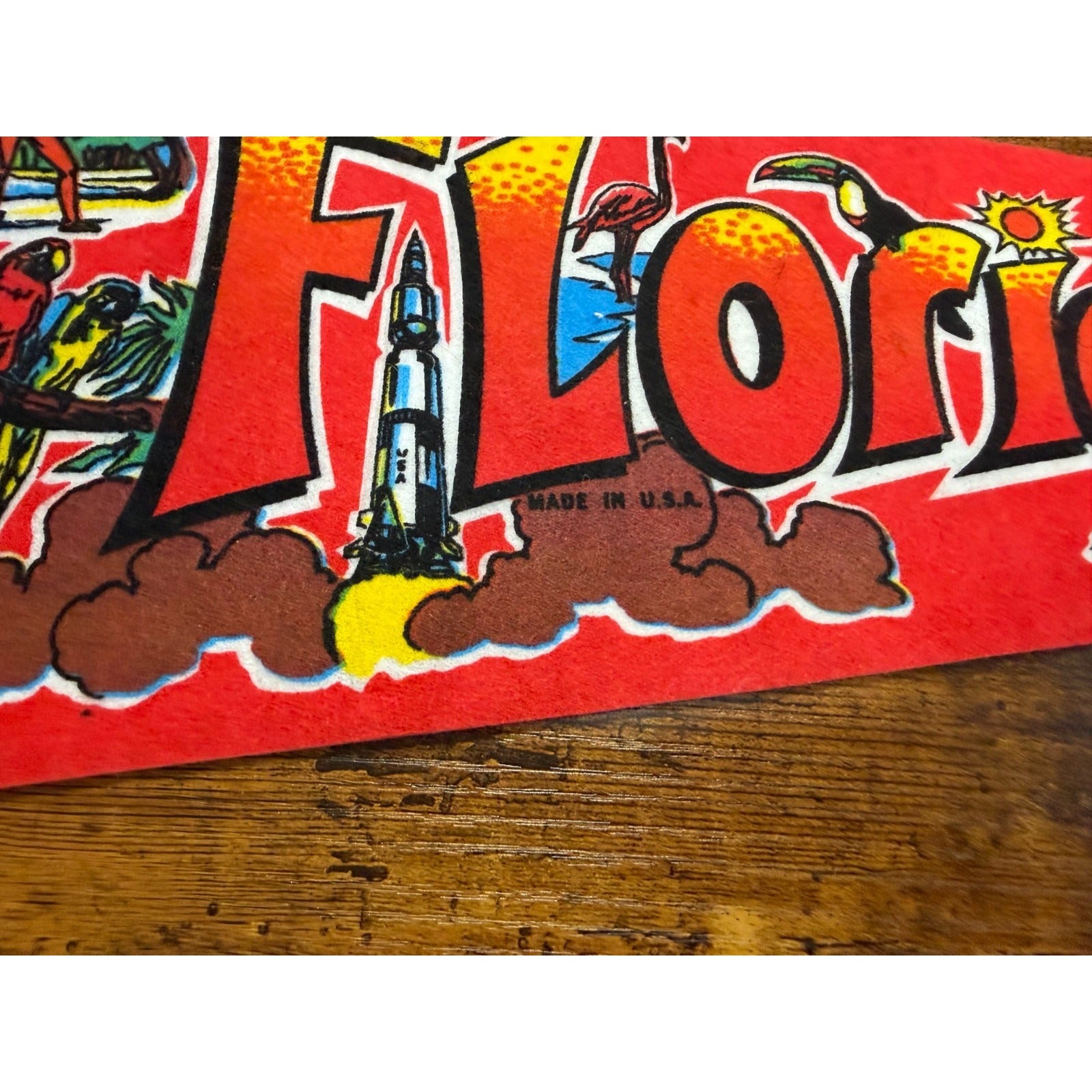 Vintage Florida pennant Made in USA