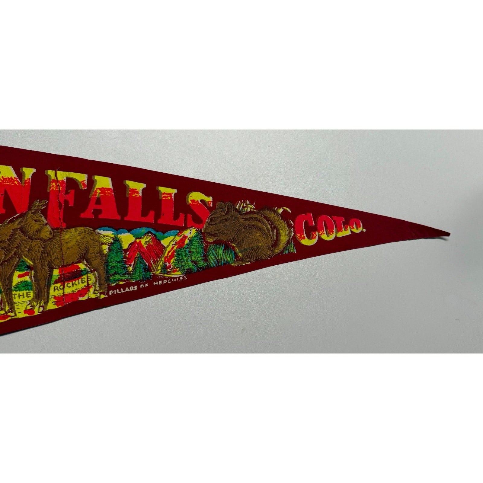 Vintage Seven Falls, Colorado pennant
