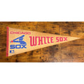 Vintage MLB Chicago White Sox pennant aged