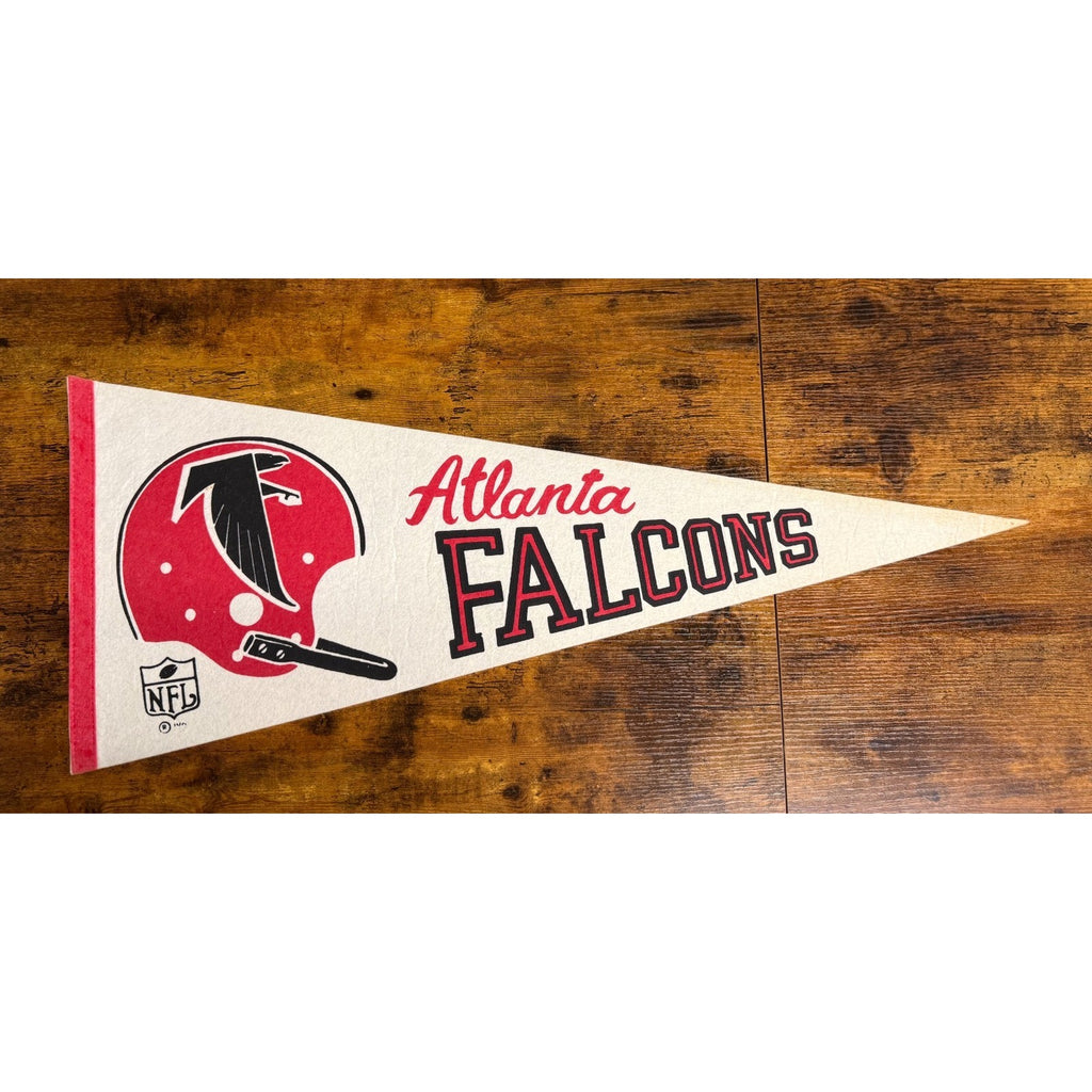Vintage NFL Atlanta Falcons pennant single bar helmet