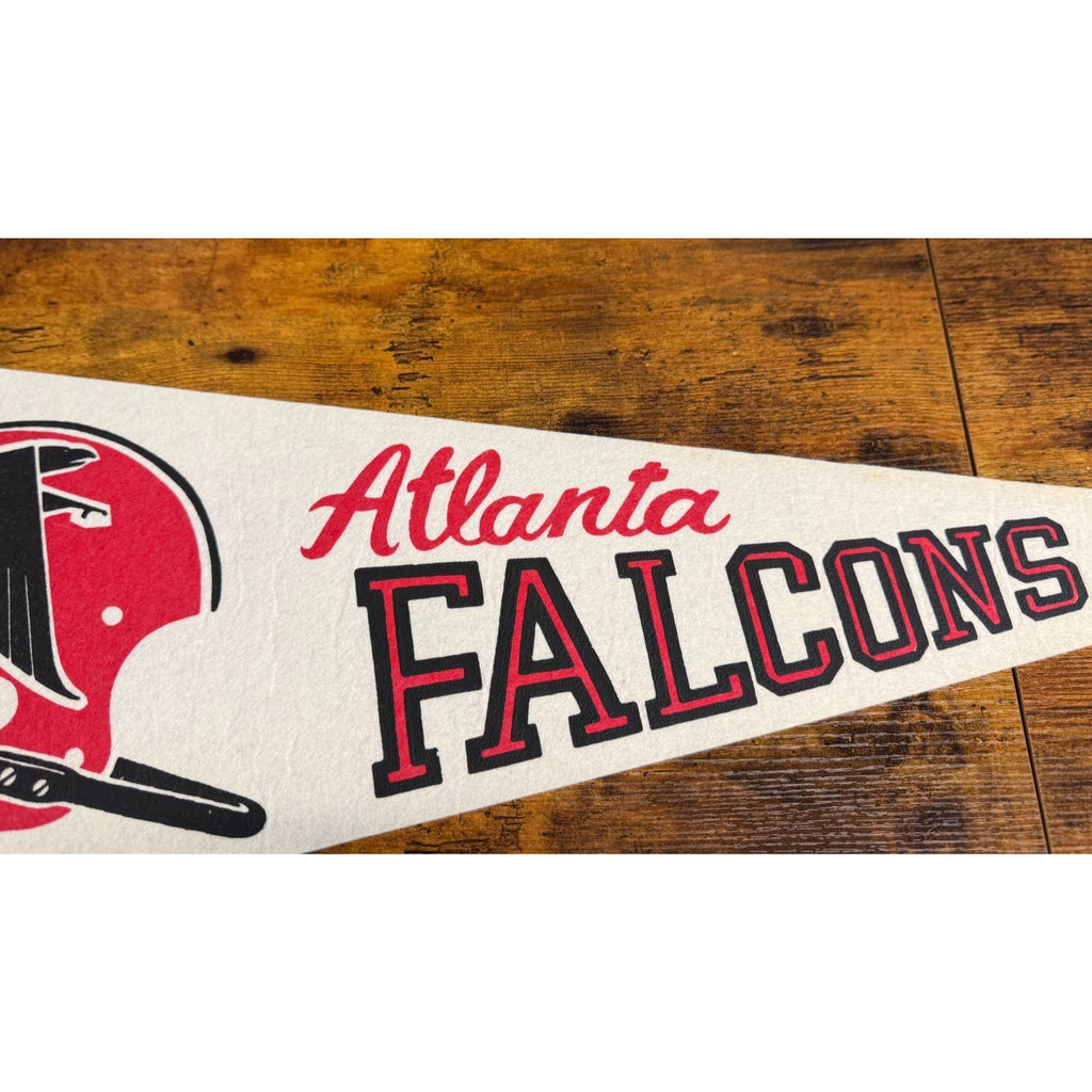 Vintage NFL Atlanta Falcons pennant single bar helmet