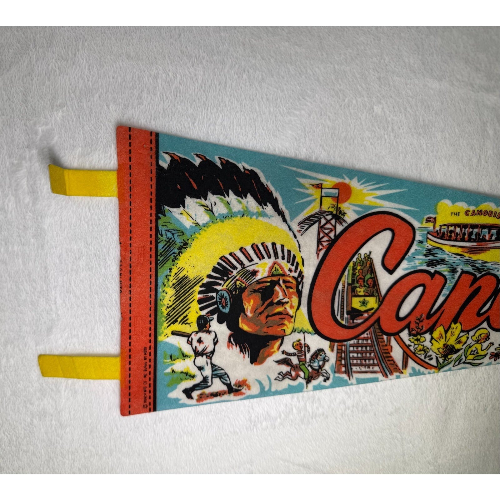 Vintage Canobie Lake Park, New Hampshire pennant