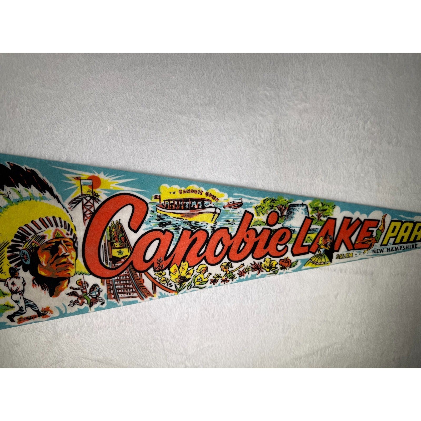 Vintage Canobie Lake Park, New Hampshire pennant