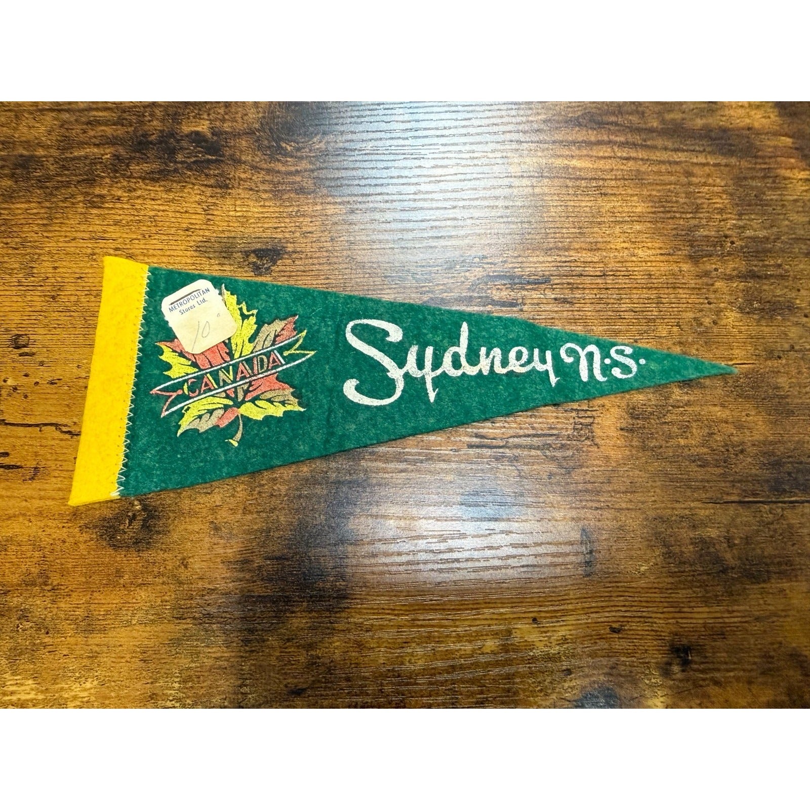 Vintage Sydney, N.S. Canada mini pennant