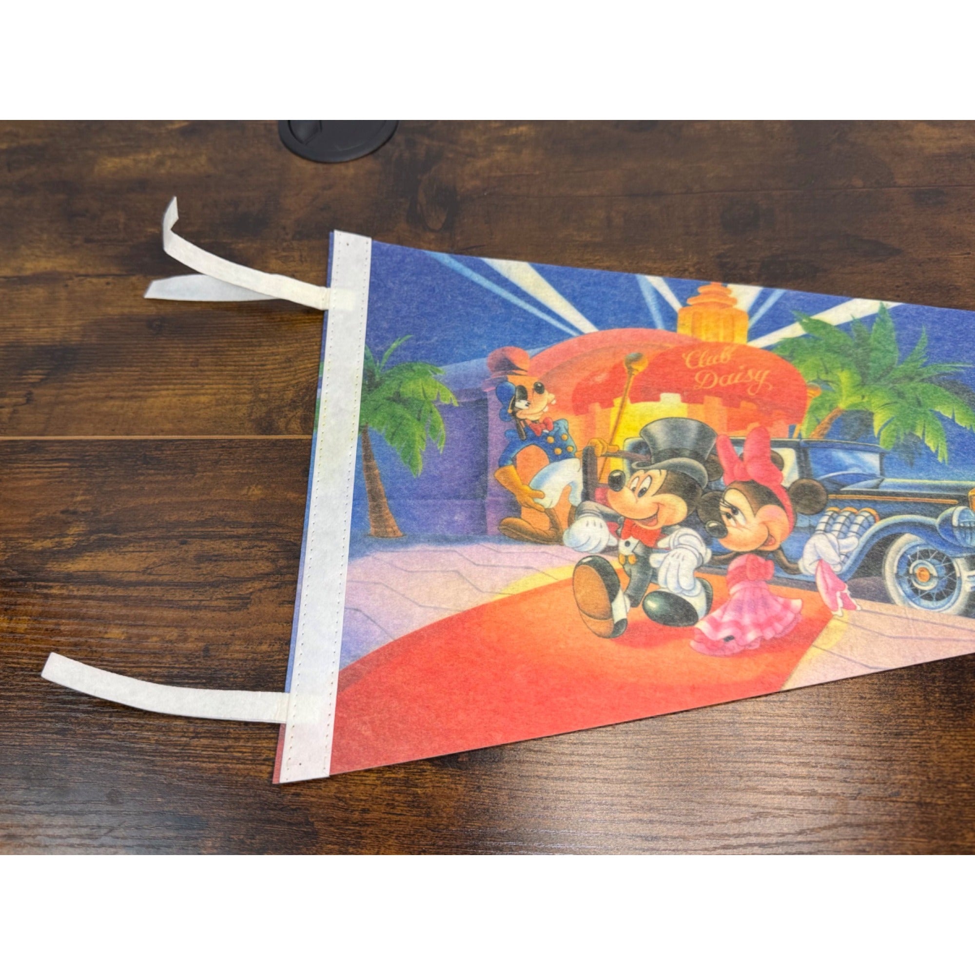 Vintage Disney MGM Studios Pennant Featuring Mickey & Minnie Mouse Club Daisy