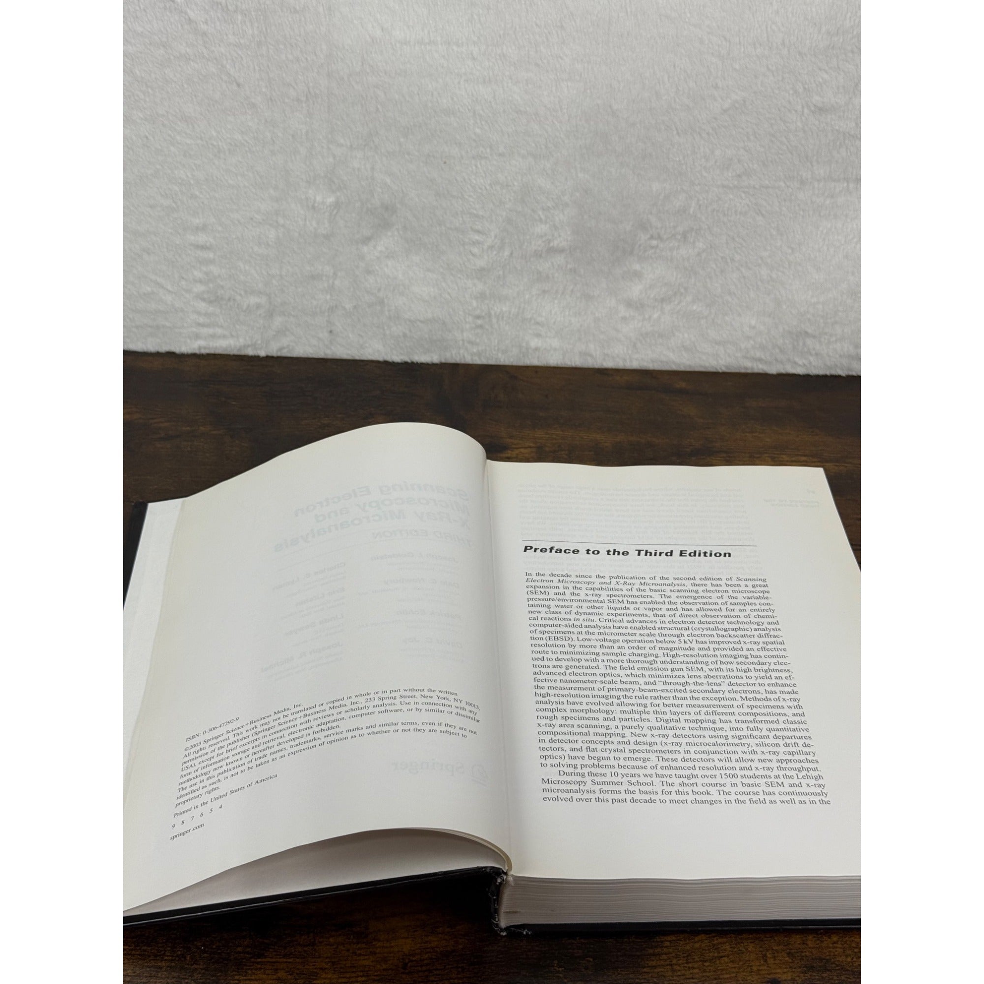 Scanning Electron Microscopy And X-Ray Microanalysis Third Edition By Joseph Goldstein Hardcover