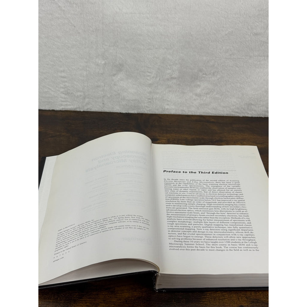 Scanning Electron Microscopy And X-Ray Microanalysis Third Edition By Joseph Goldstein Hardcover