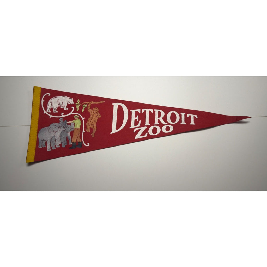 Vintage Detroit Zoo pennant