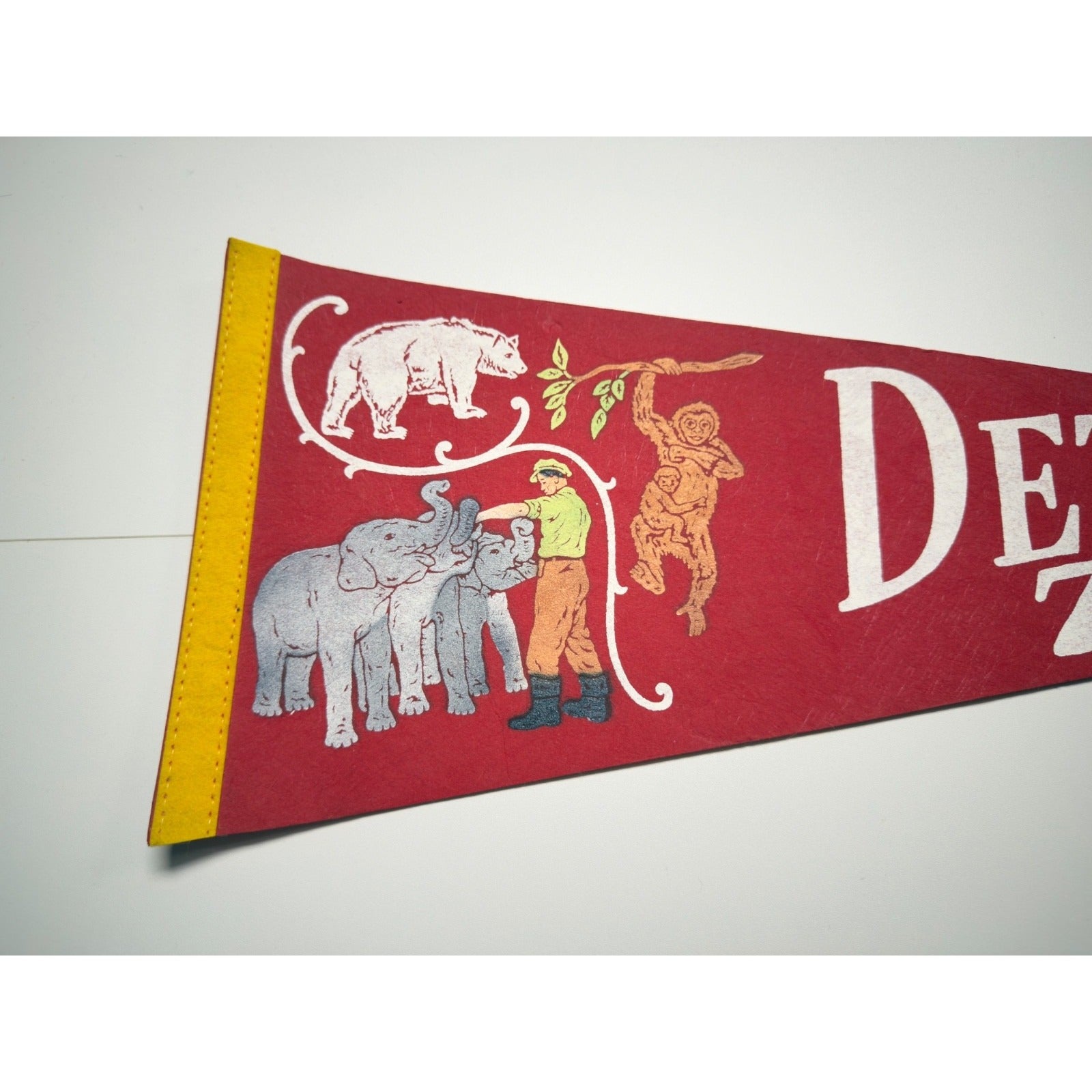 Vintage Detroit Zoo pennant